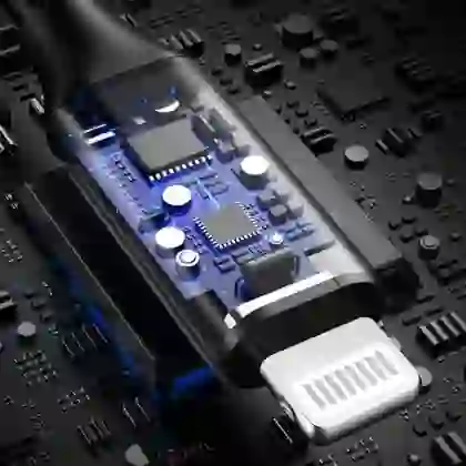 Cáp Trusmi Usb-C to Lightning Led Rainbow PD 20w dài 1m 3
