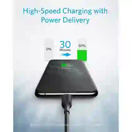Cáp sạc Type-C to Lightning Anker PowerLine III (A8832) 7
