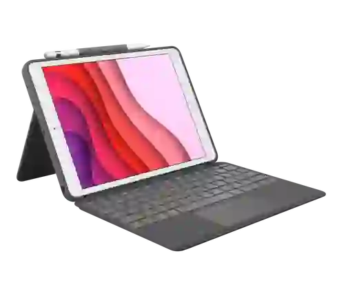 Bao da iPad 10.2 2021 Logitech combo touch Đen 1