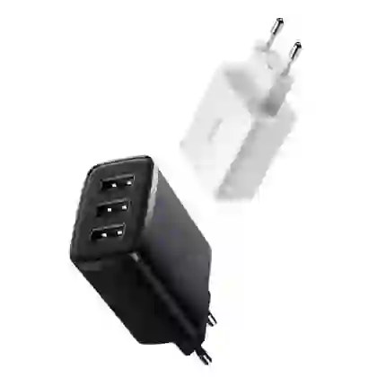 Củ sạc nhanh Baseus compact 3 cổng USB-A 1