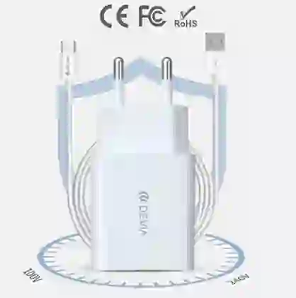 Củ Sạc Devia Kèm Cáp Type-C V3 3