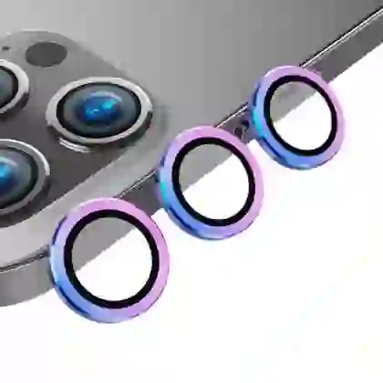 Dán cường lực Camera iPhone 13 Pro/ 13 Pro Max Mipow viền màu 3