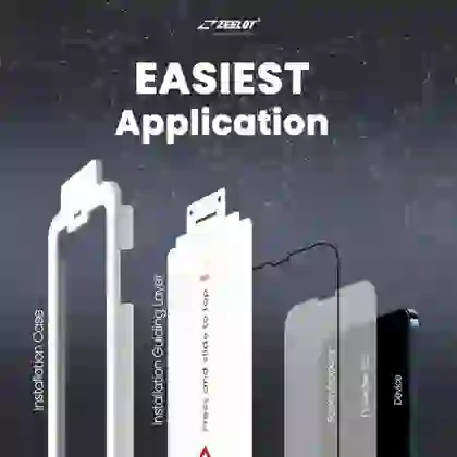 Dán cường lực iPhone 14 Plus/ 13 Pro Max Zeelot Solidsleek Full cao cấp 4