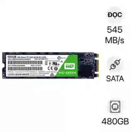 Ổ cứng laptop SSD WD Western Digital Green M2.SATA 480GB 1