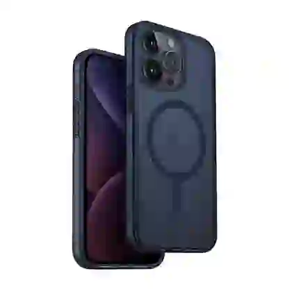 Ốp lưng iPhone 15 Pro Max UNIQ Coehl with Magsafe - Blue 4