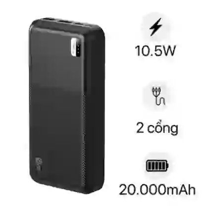 Pin dự phòng 9fit 20.000mAh/3.7V Li-polymer - 9PL20K1 1