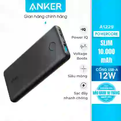 Pin sạc dự phòng Anker PowerCore Slim 10000mAh B2B A1229 3
