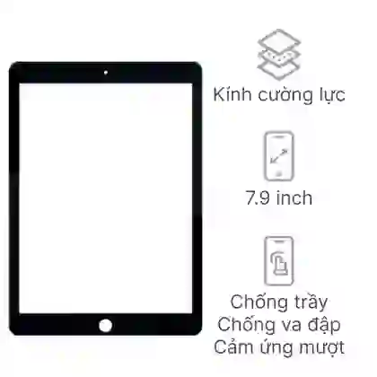 thay kính cảm ứng ipad mini 5 chính hãng orizin 1