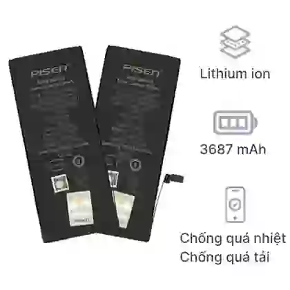 thay pin iPhone 12 Pro Max chính hãng Pisen 3