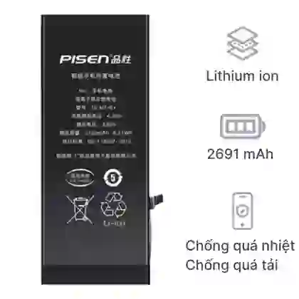 thay pin iPhone 8 Plus chính hãng Pisen 3