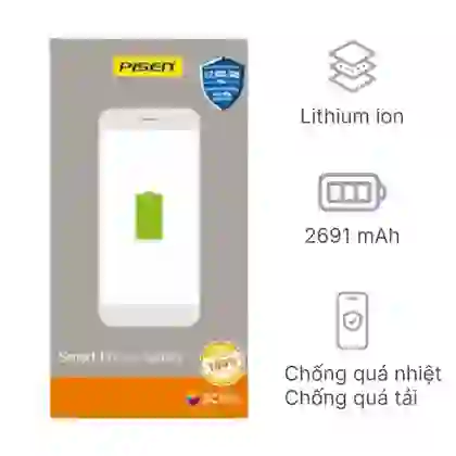 thay pin iPhone 8 Plus chính hãng Pisen 2
