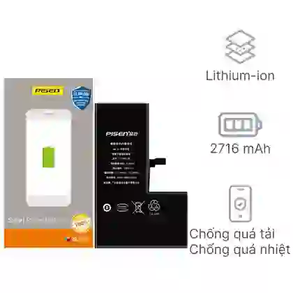 thay pin iPhone X chính hãng Pisen 1