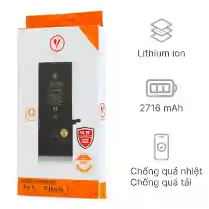 thay pin iPhone X chính hãng Vmas 2