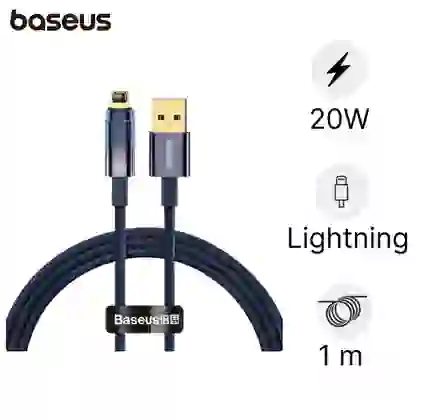 Cáp Baseus Explorer Series Tự Ngắt Lightning 2.4A 1m 1