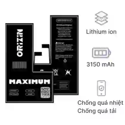 thay pin iPhone XS dung lượng cực đại chính hãng Orizin 1