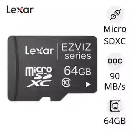 Thẻ nhớ Lexar Ezviz MicroSDXC 64GB 90MB/s (Chuyên dụng cho camera) 1