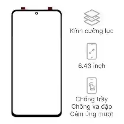 Thay ép kính Xiaomi Redmi Note 12S 1