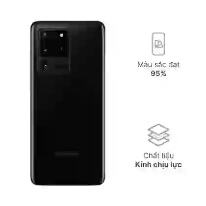 Thay kính lưng Samsung Galaxy S20 Ultra chính hãng Safety - Đen 1