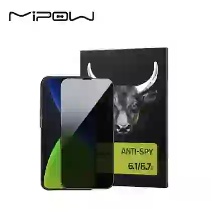 Dán cường lực iPhone 14 Plus/ 13 Pro Max Mipow Premium Privacy chống nhìn trộm Full cao cấp 1