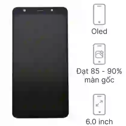 Thay màn hình Samsung Galaxy A7 2018 GENA loại A+ chính hãng Đen 2