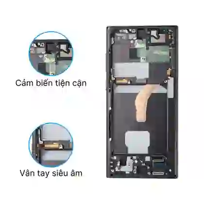 Thay màn hình Samsung Galaxy S22 Ultra nguyên khung GENA loại A+ Size 6.67 5