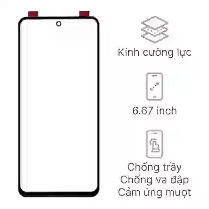 ép kính Xiaomi Redmi K50 Gaming 1