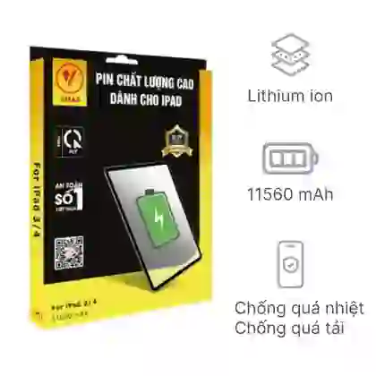 Thay pin iPad Air 6 M2 11 2024 chính hãng Vmas 1