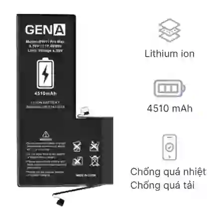 Pin dung lượng siêu cao chính hãng GENA thay cho iPhone 11 Pro Max 3