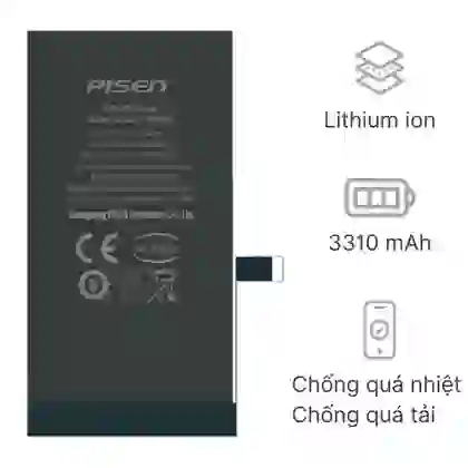 Thay pin iPhone 12 Pro dung lượng siêu cao chính hãng Pisen 3