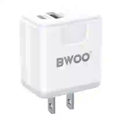 Sạc BWOO 2 cổng USB-A kèm cáp Type-C US CDA64VC 2