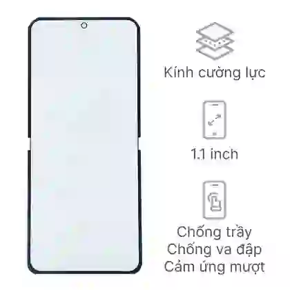 thay ép kính màn hình ngoài Samsung Galaxy Z Flip 2 1
