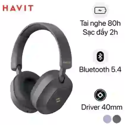 Tai nghe Bluetooth chụp tai Havit H668BT - Vàng
