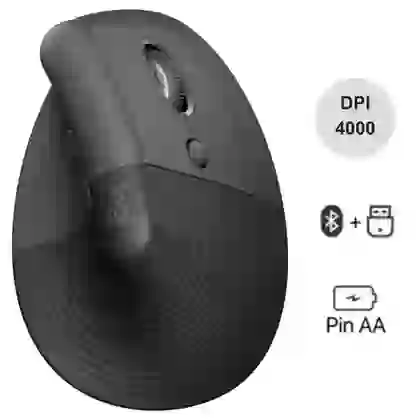 Chuột không dây công thái học Logitech Lift Vertical 1