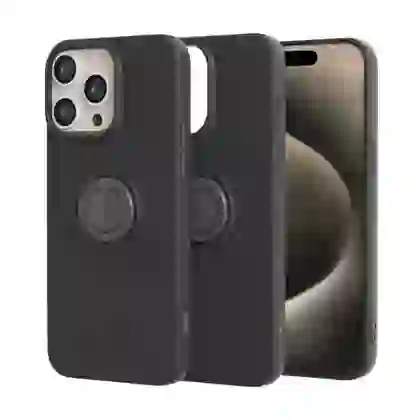 Ốp lưng iPhone 15 Pro Max Mipow Ring Stand TPU leather 1