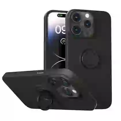 Ốp lưng iPhone 15 Pro Max Mipow Ring Stand TPU leather 2