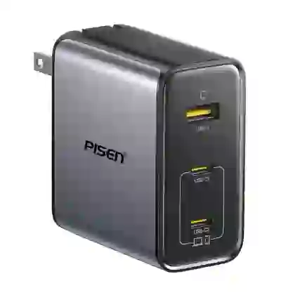 Sạc Pisen Bolt Pro 100W 2C1A Gan Fast kèm cáp Type-C to Type-C 4