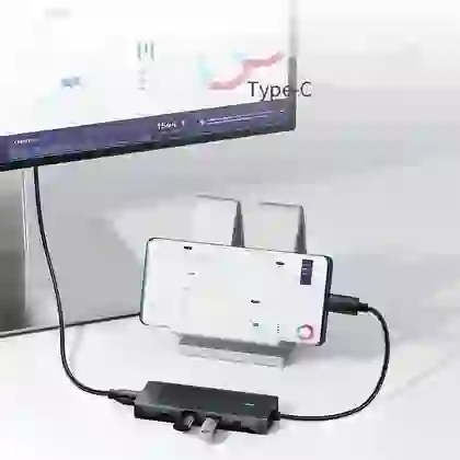 Hub chuyển đổi Pisen Type-C NJ - TC04 5 IN 1 4