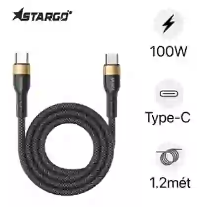 Cáp Stargo Ultralink C1 từ tính Type-C to Type-C 100W 1.2M 1