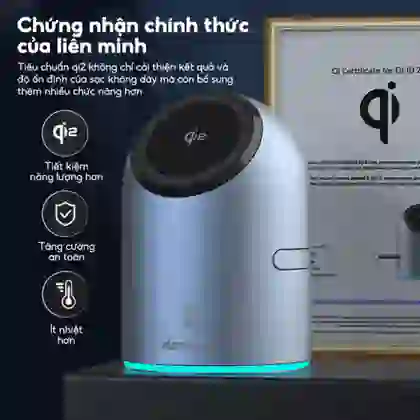 Đế sạc không dây StarGO QI 2.0 3 in 1 10