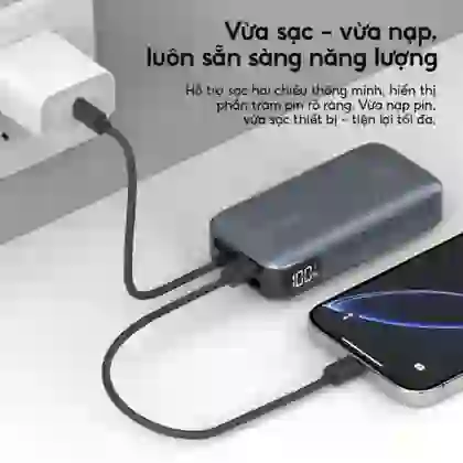 Pin dự phòng StarGO Star X1 Mini 1C1A 10000mAh tích hợp cáp Type-C 5