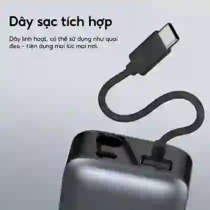 Pin dự phòng StarGO Star X1 Mini 1C1A 10000mAh tích hợp cáp Type-C 2