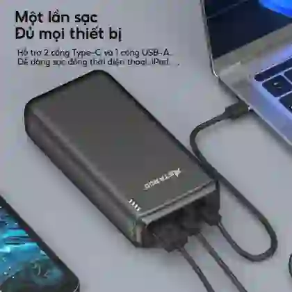 Pin dự phòng StarGO Star X2 Power 2C1A 20000mAh tích hợp cáp Type-C 4