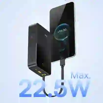 Pin dự phòng Baseus Enerfill Bipow 2 Pro màn hình số 20.000mAh 22.5W kèm cáp 7