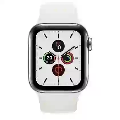 Apple Watch Series 5 40mm GPS Viền thép Dây cao su - Cũ trầy xước 1