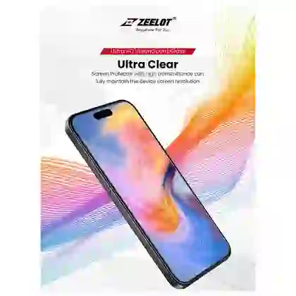 Dán kính cường lực màn hình Apple iPhone 17 Pro Max Zeelot Solidsleek Ultra HD Full Cao Cấp 11