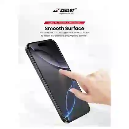 Dán kính cường lực màn hình Apple iPhone 17 Pro Max Zeelot Solidsleek Ultra HD Full Cao Cấp 12