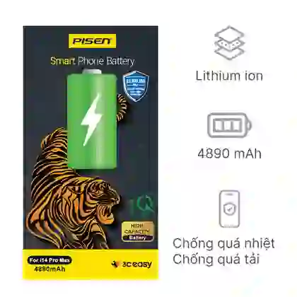 Thay pin iPhone 14 Pro Max dung lượng cao chính hãng Pisen 2