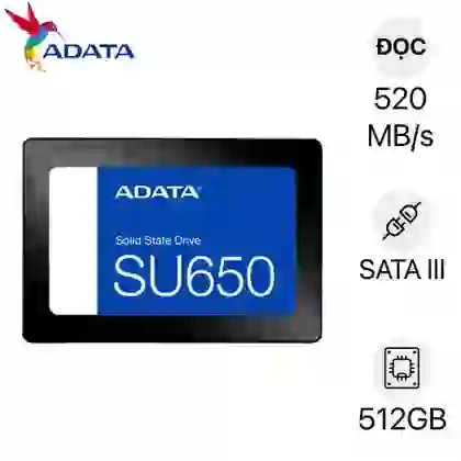 Ổ cứng SSD ADATA SU650 SATA 3 2.5 inch 512GB 1