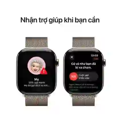 Apple Watch Series 10 46mm 4G Viền titan Dây thép - Cũ đẹp 7
