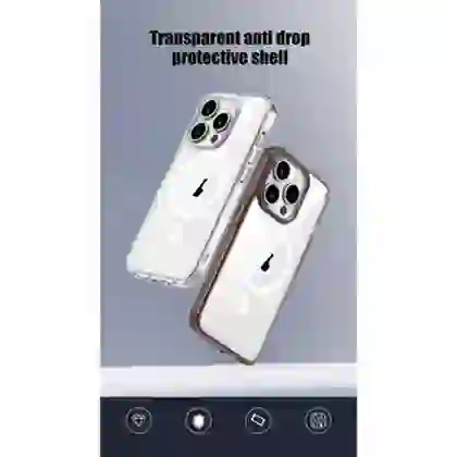Ốp lưng iPhone 15 Pro Max Likgus Magsafe trong suốt 5